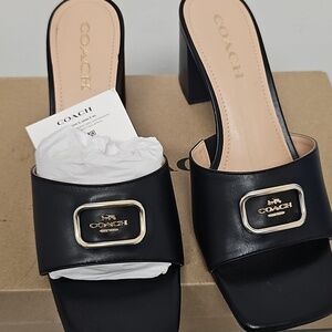 Coach Niomie Leather Sandal Box - Brown Kraft